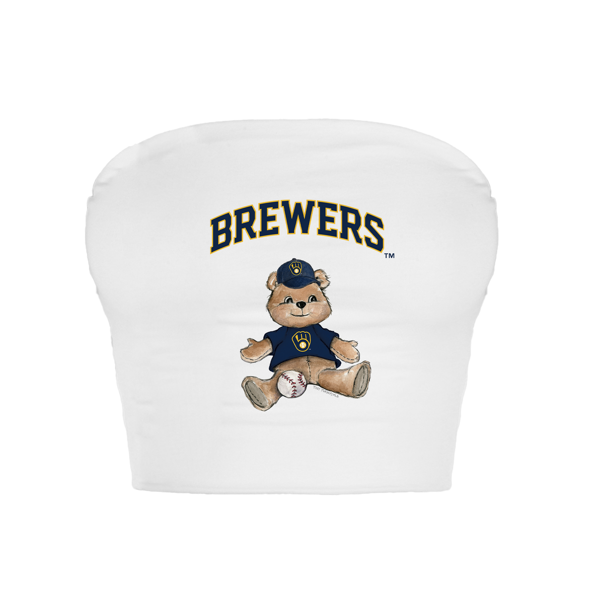 Milwaukee Brewers Teddy Crop Tube Top