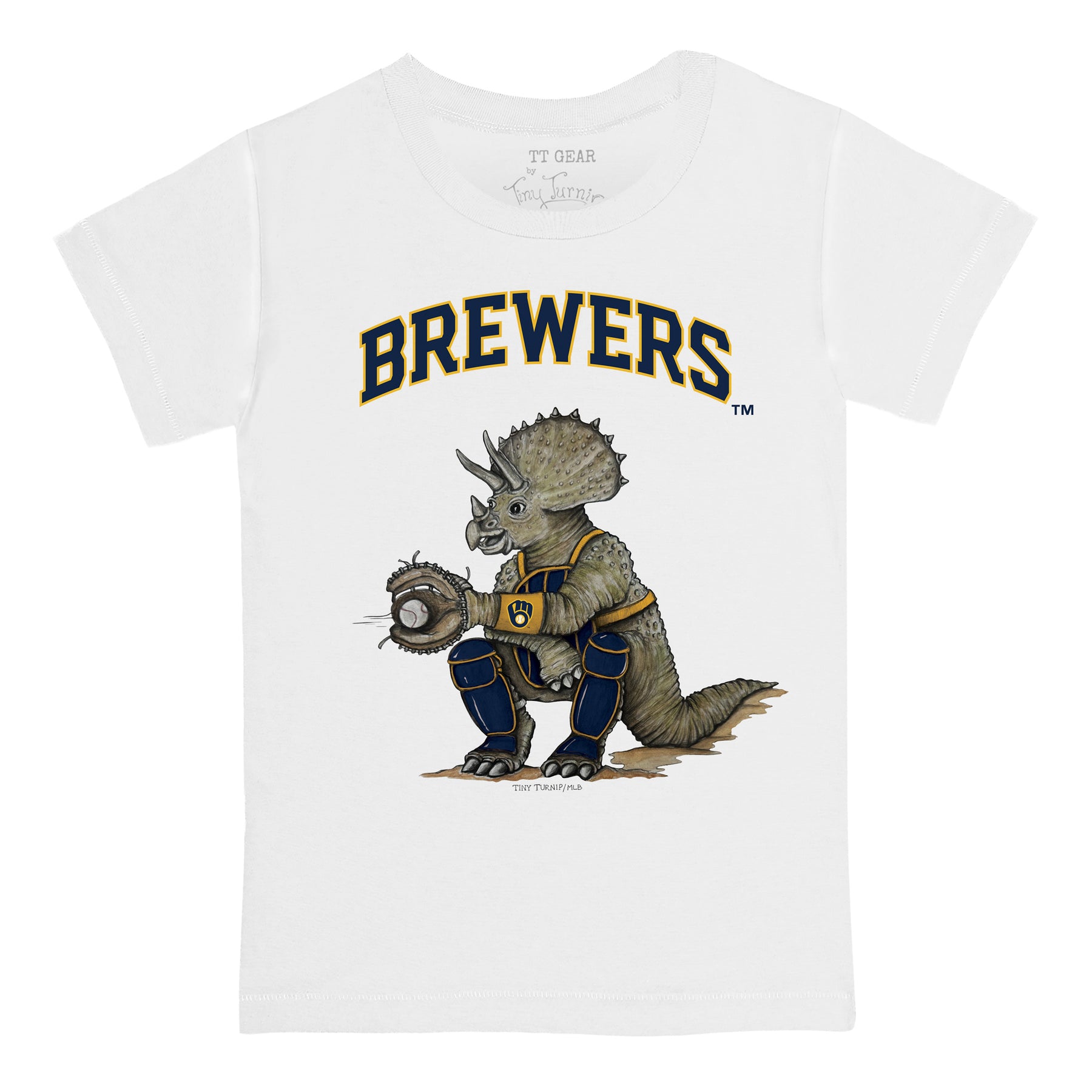 Milwaukee Brewers Triceratops Tee Shirt