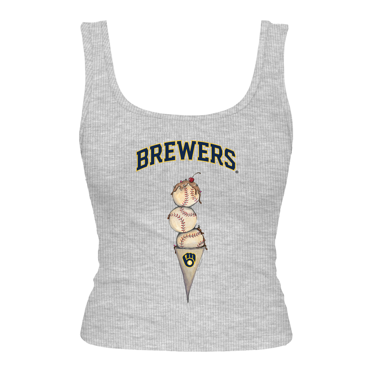 Milwaukee Brewers Triple Scoop Emmy Tank