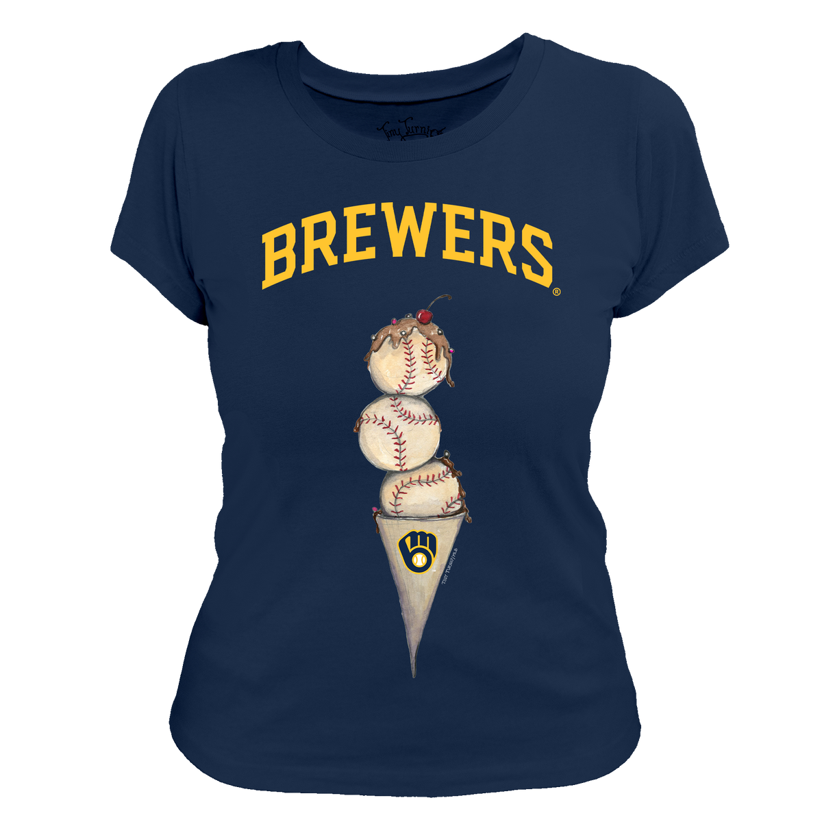 Milwaukee Brewers Triple Scoop Women's Tee Shirt