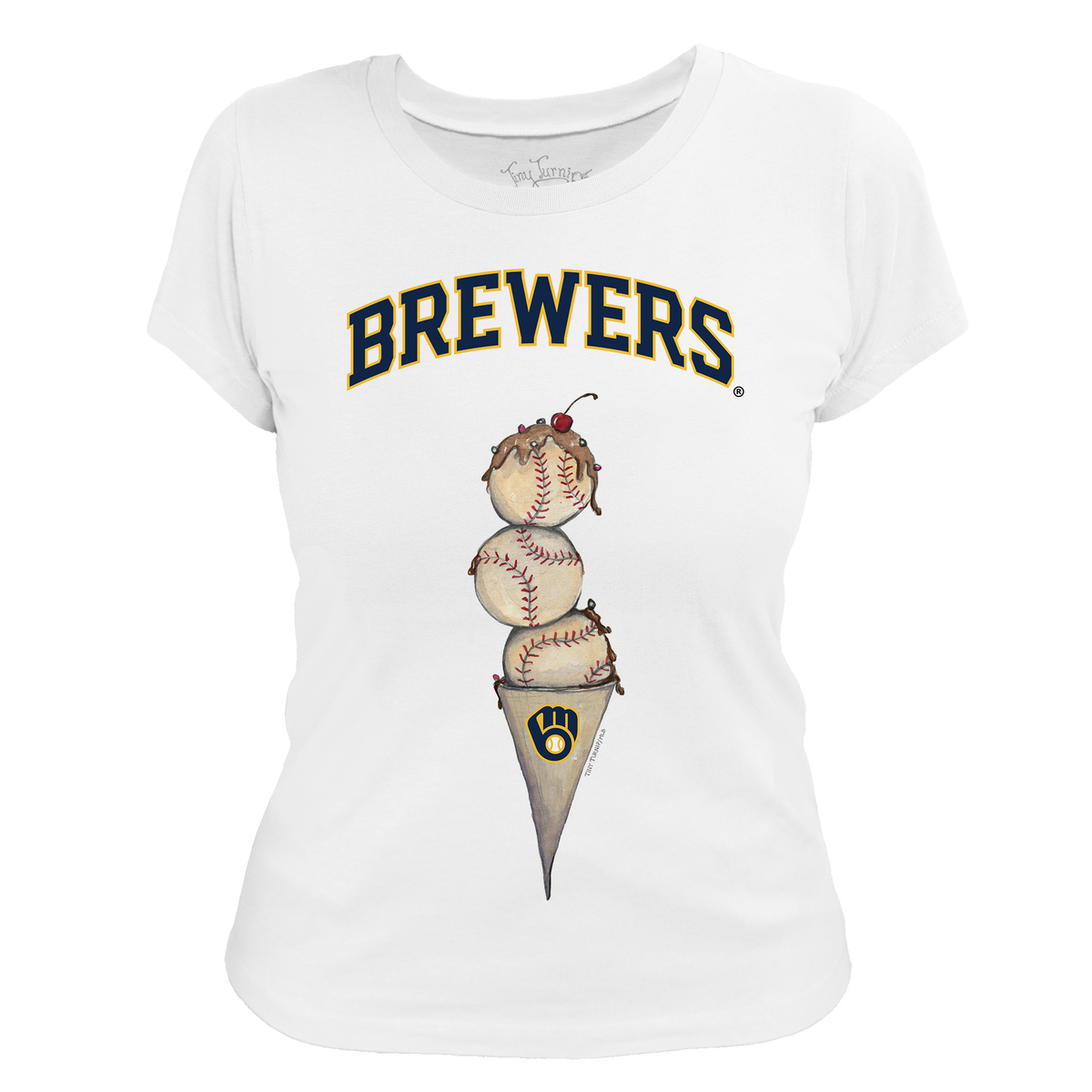 Milwaukee Brewers Triple Scoop Women's Tee Shirt