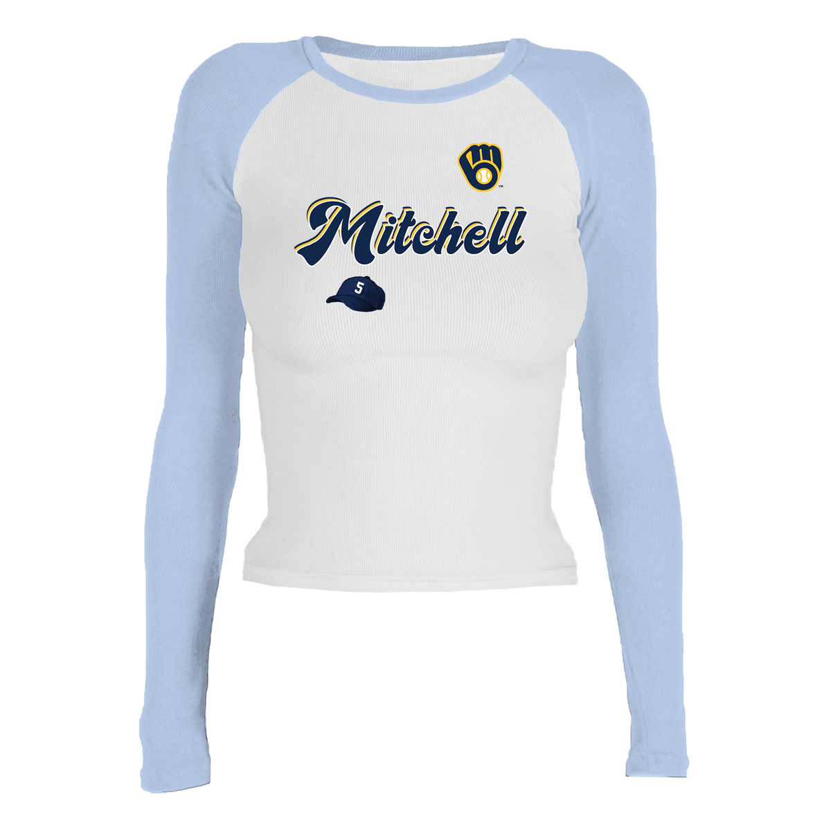 VIP Milwaukee Brewers Postseason '26 Roxy Raglan Long Sleeve