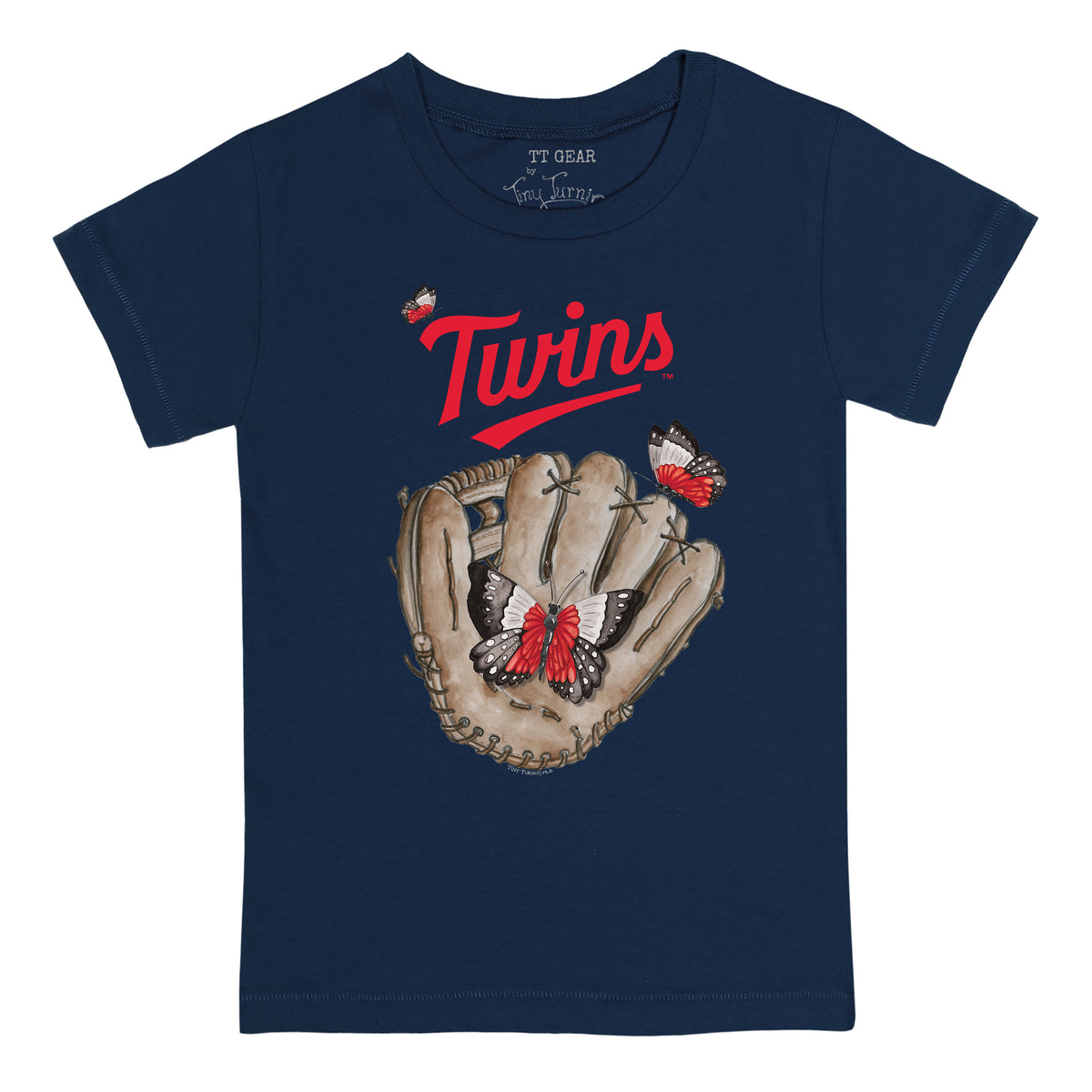 Minnesota Twins Butterfly Glove Tee Shirt