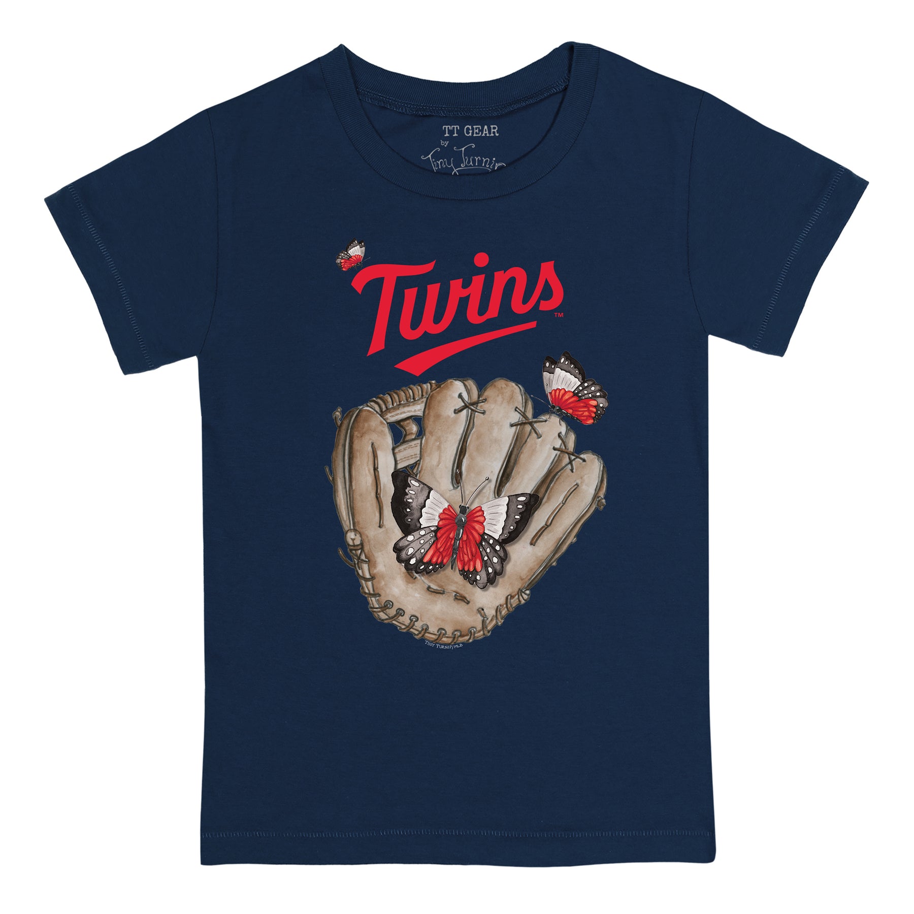 Minnesota Twins Butterfly Glove Tee Shirt