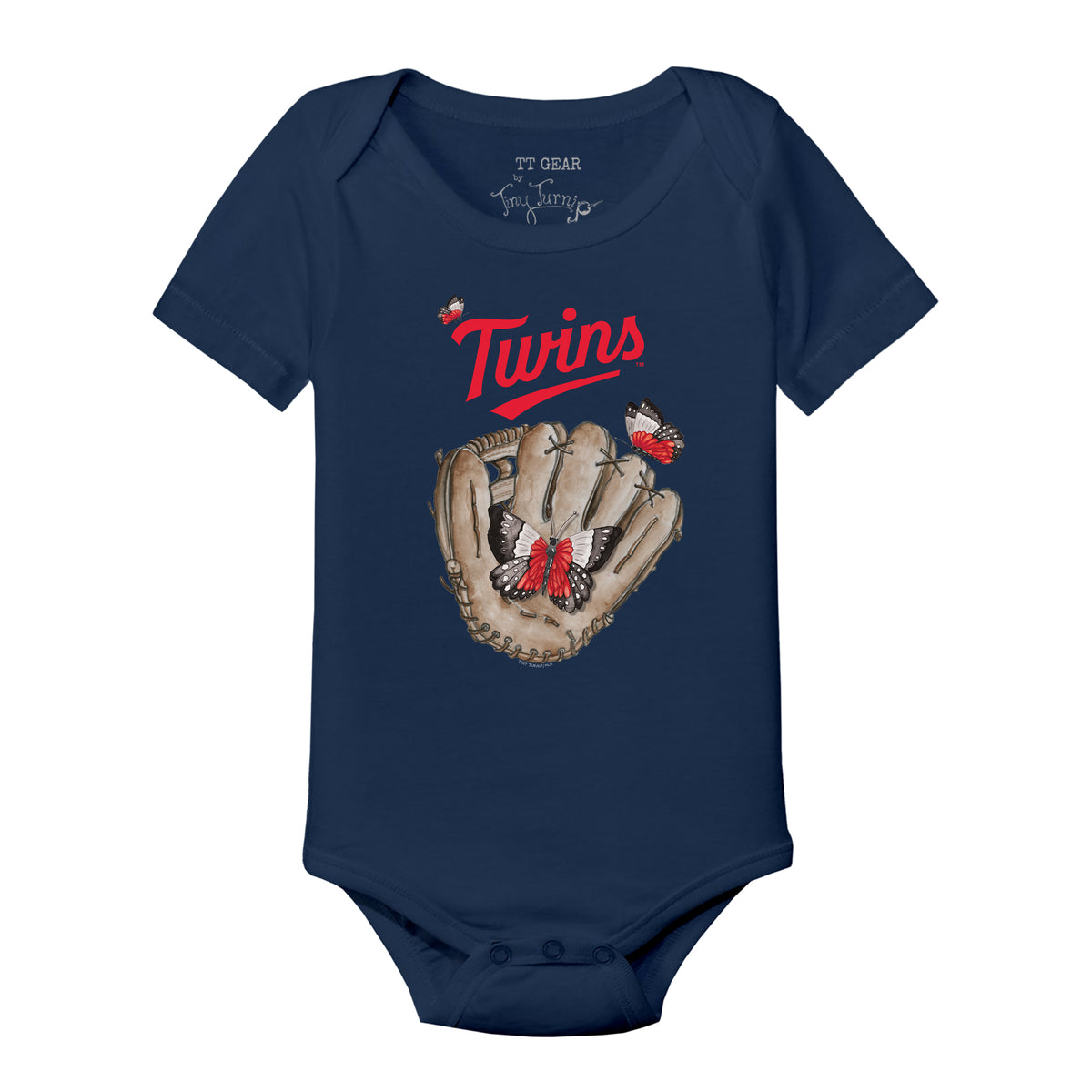 Minnesota Twins Butterfly Glove Short Sleeve Snapper