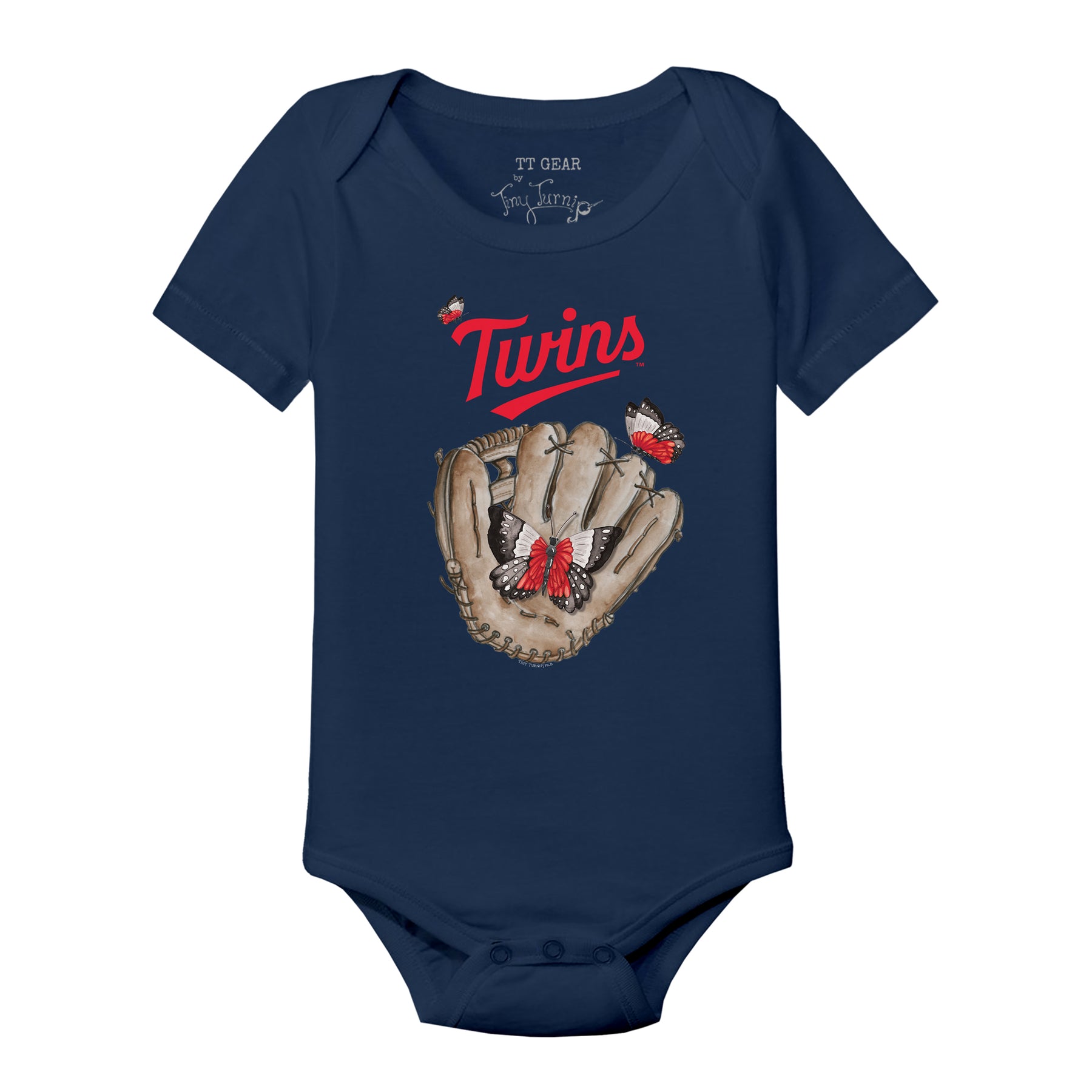 Minnesota Twins Butterfly Glove Short Sleeve Snapper
