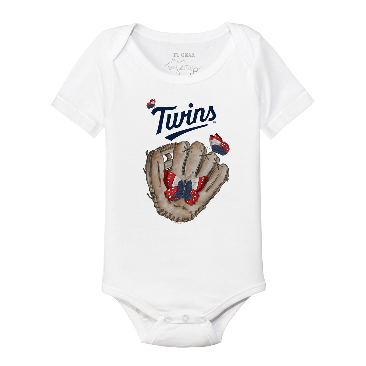 Minnesota Twins Butterfly Glove Short Sleeve Snapper