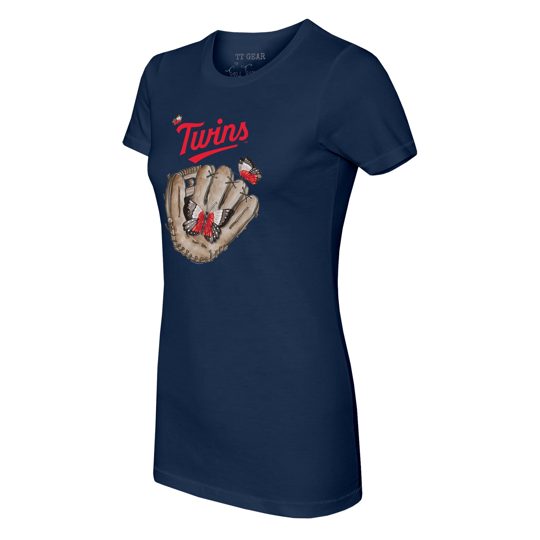 Minnesota Twins Butterfly Glove Tee Shirt