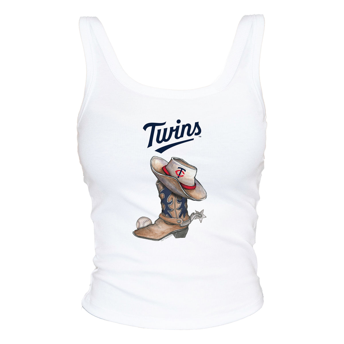 Minnesota Twins Cowboy Boot Ribbed Tank