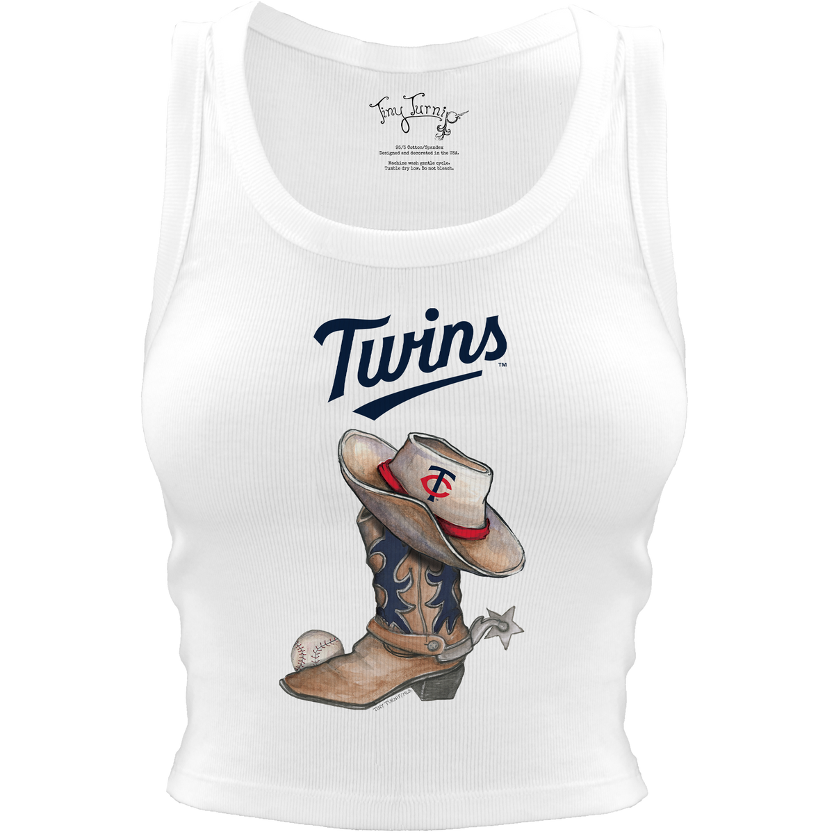 Minnesota Twins Cowboy Boot Crop Tank
