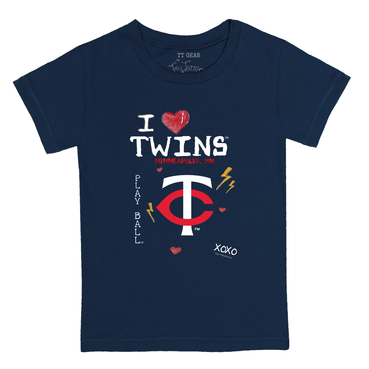 I Heart Twins Kid's Tee Shirt - Tiny Turnip