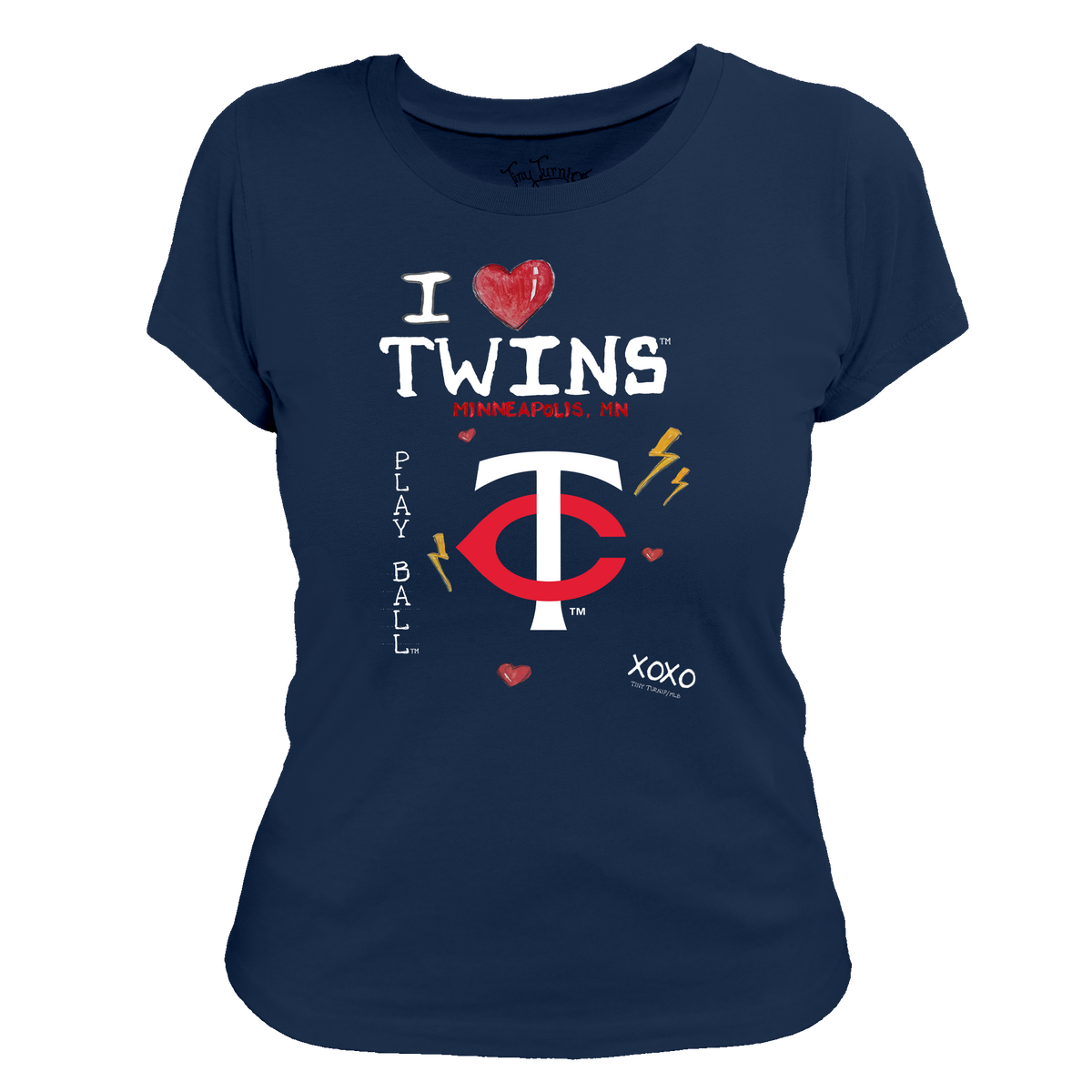 I Heart Twins Women's Tee Shirt - Tiny Turnip