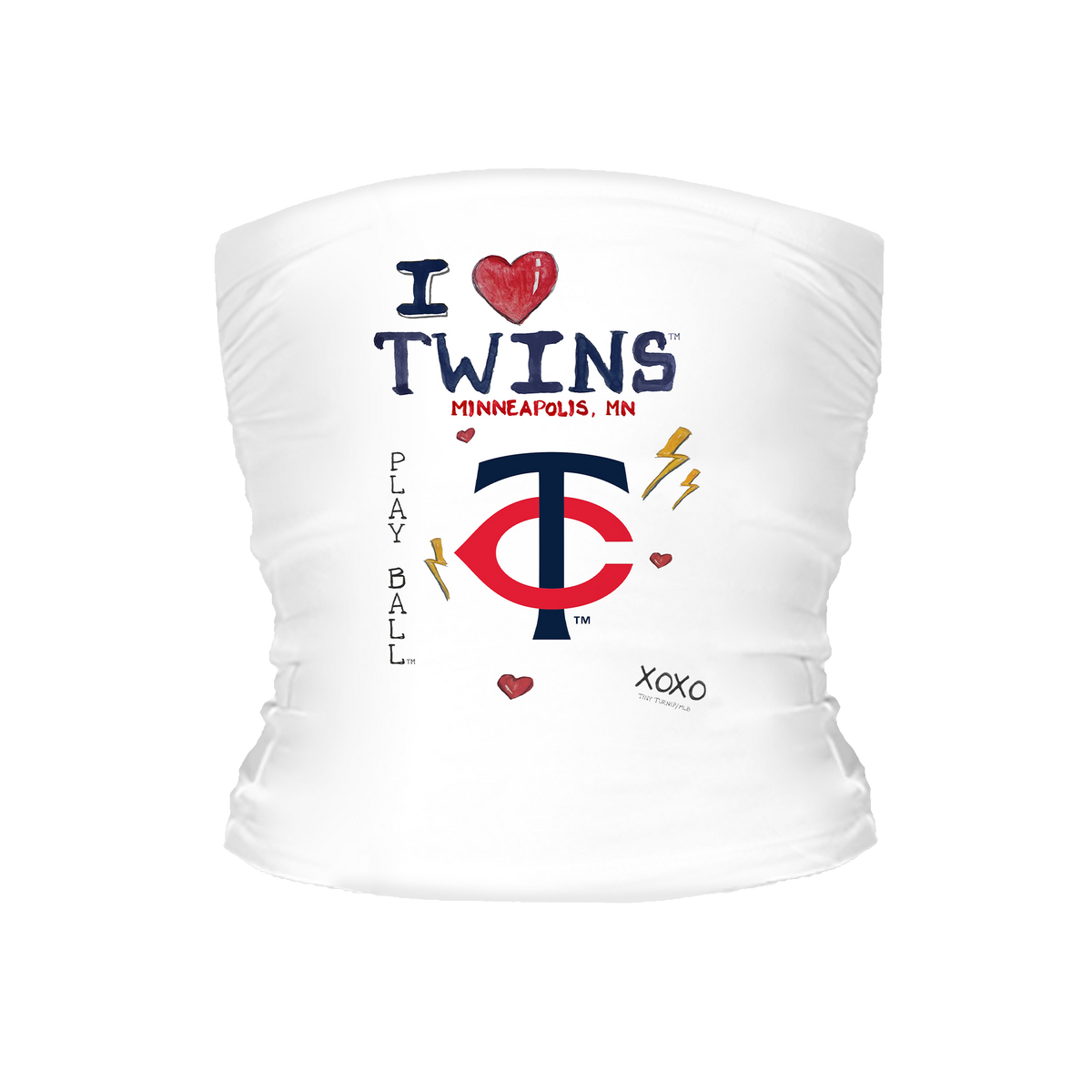 I Heart Twins Tube Top - Tiny Turnip