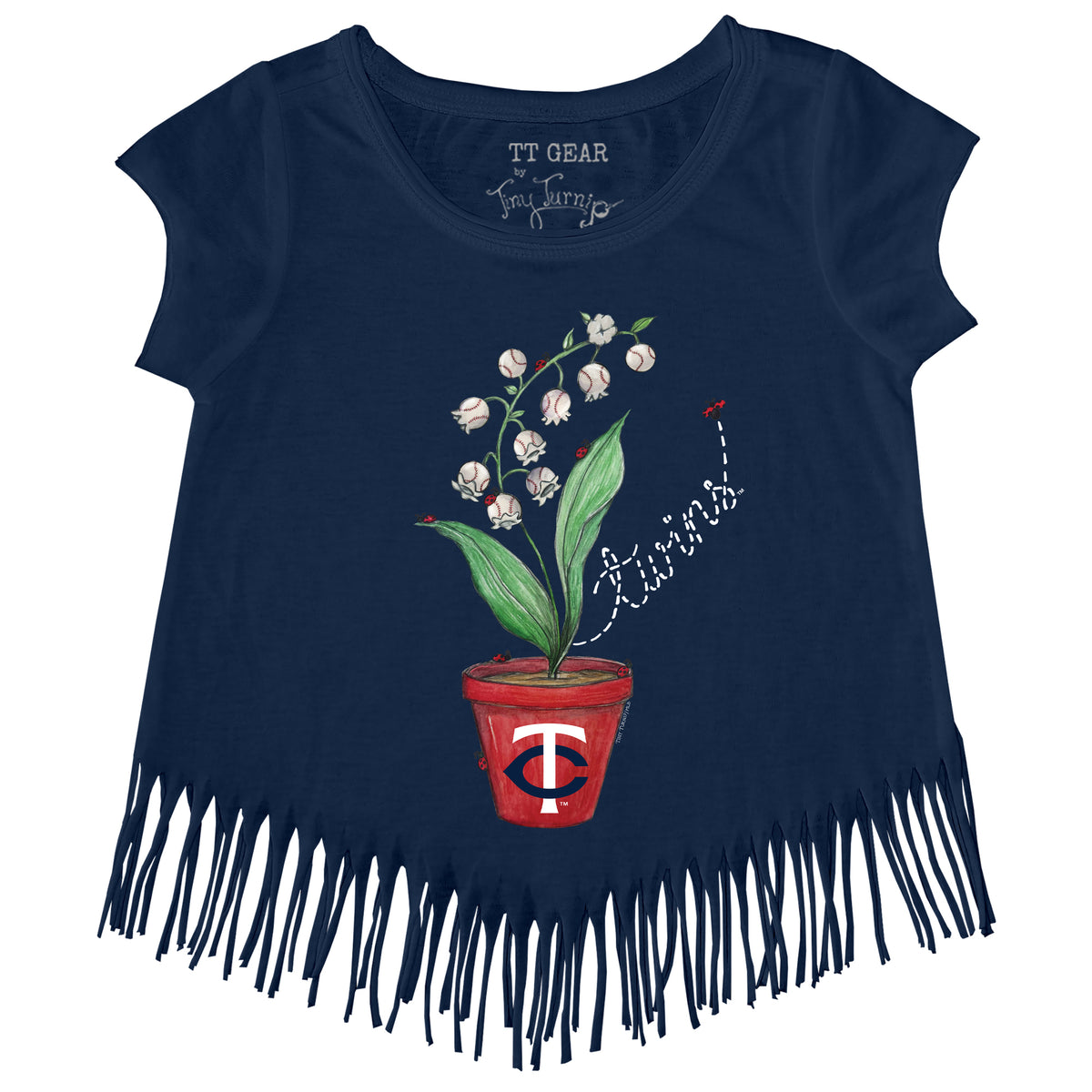 Minnesota Twins Ladybug Fringe Tee