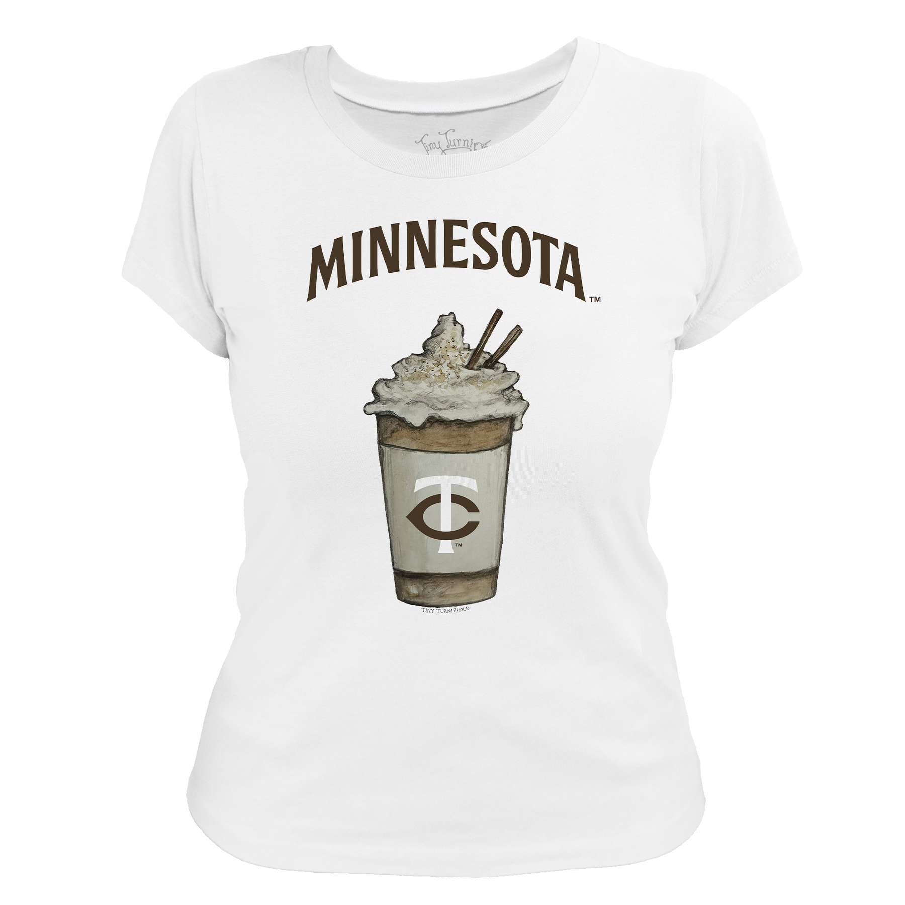 Minnesota Twins Latte Women's Tee Shirt