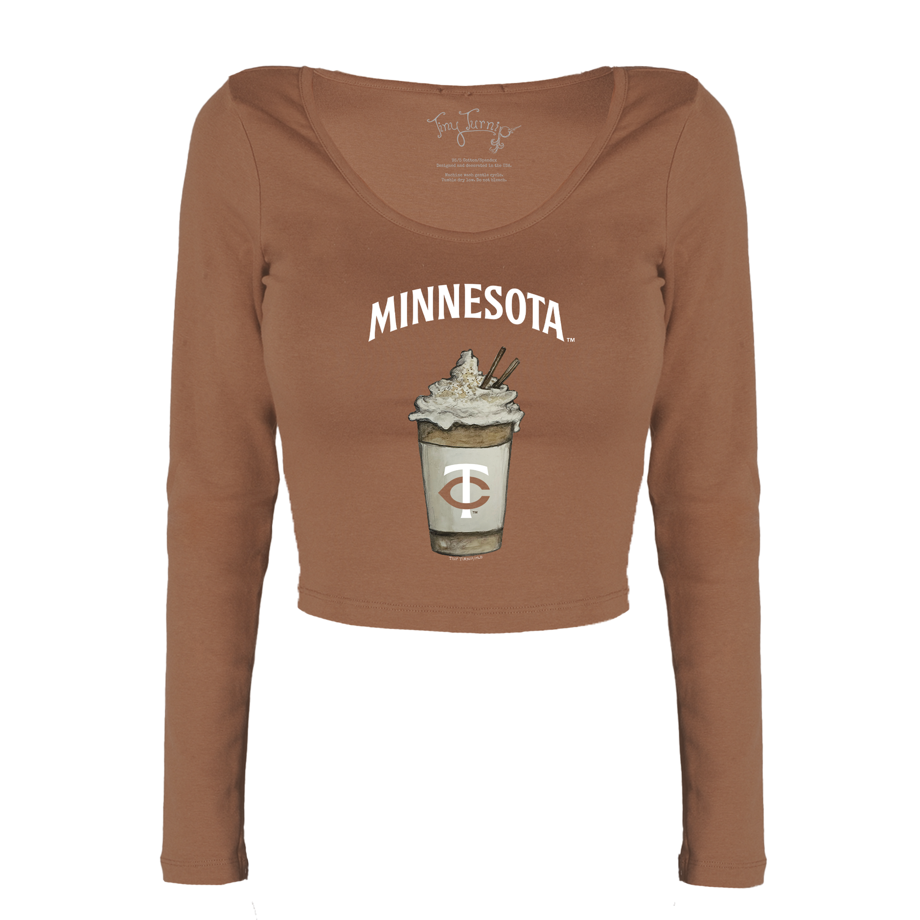 Minnesota Twins Latte Women's Lucy Long Sleeve