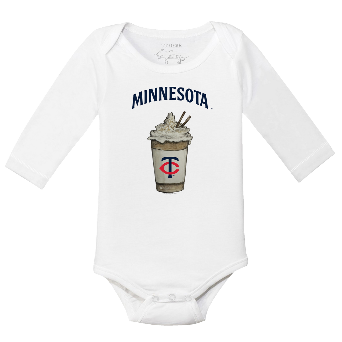 Minnesota Twins Latte Long Sleeve Snapper