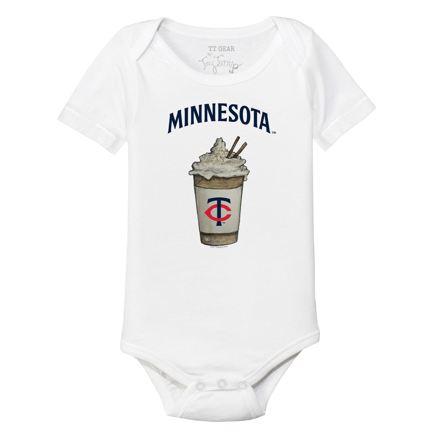 Minnesota Twins Latte Short Sleeve Snapper