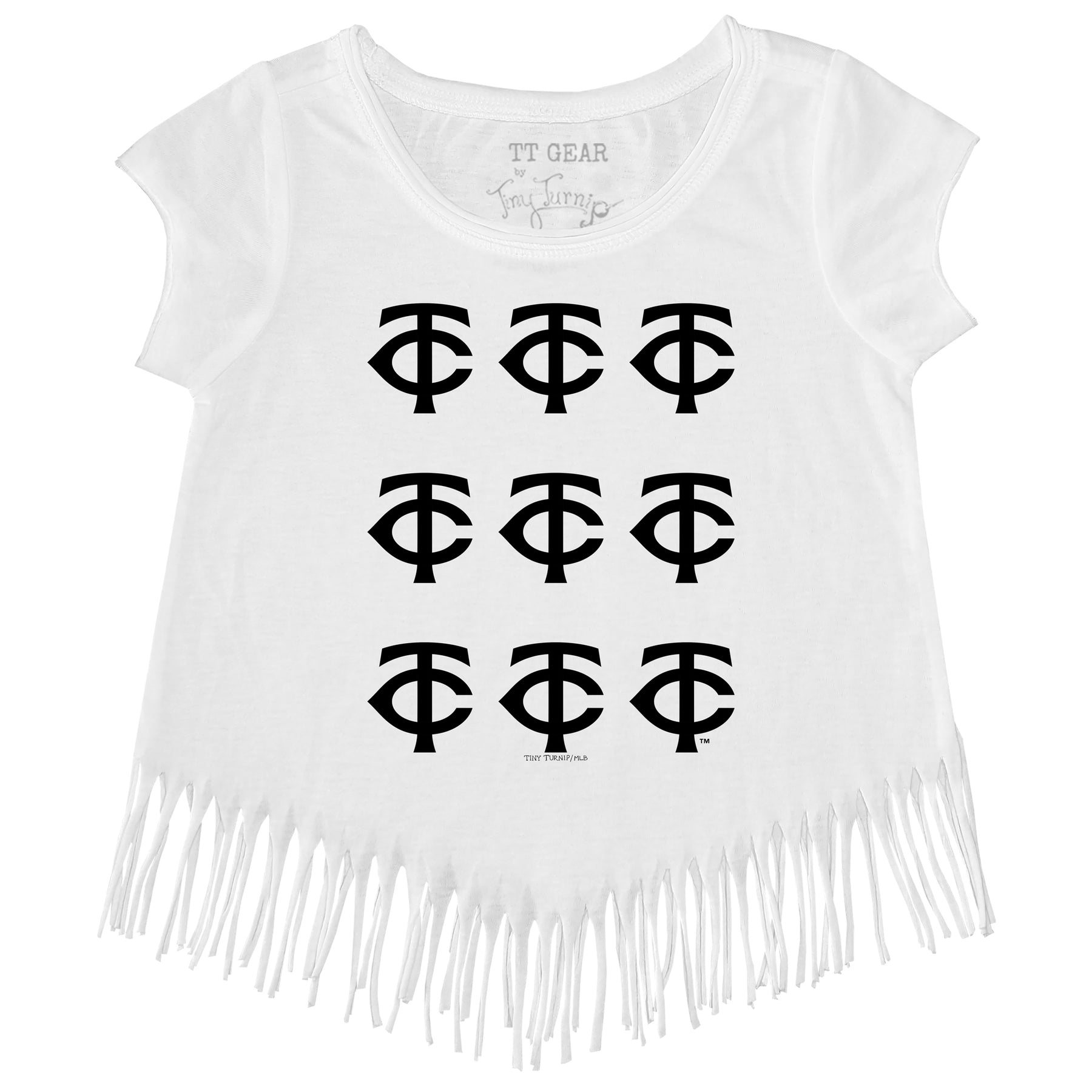 Minnesota Twins Logo Grid Fringe Tee