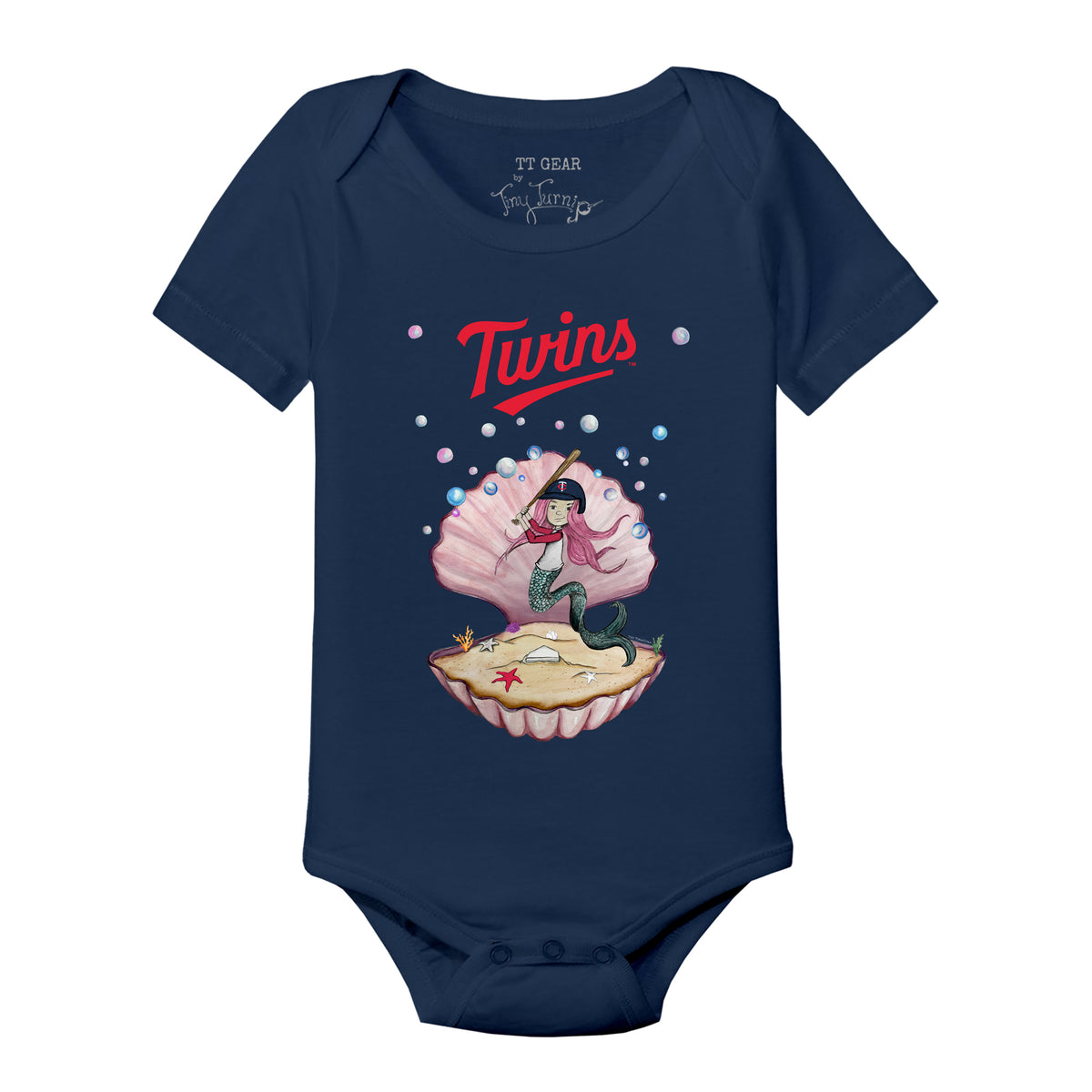 Minnesota Twins Mermaid Short Sleeve Snapper
