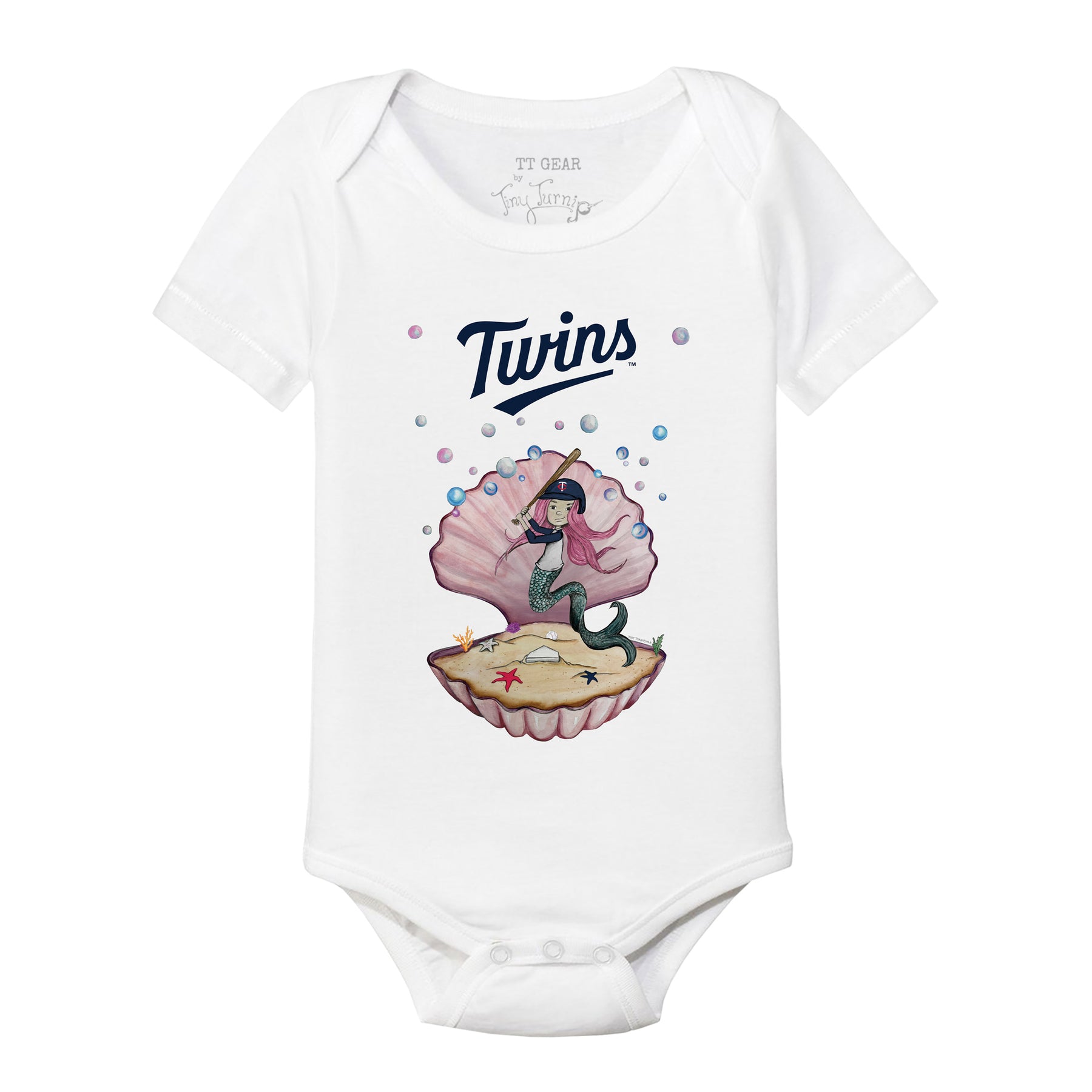 Minnesota Twins Mermaid Short Sleeve Snapper