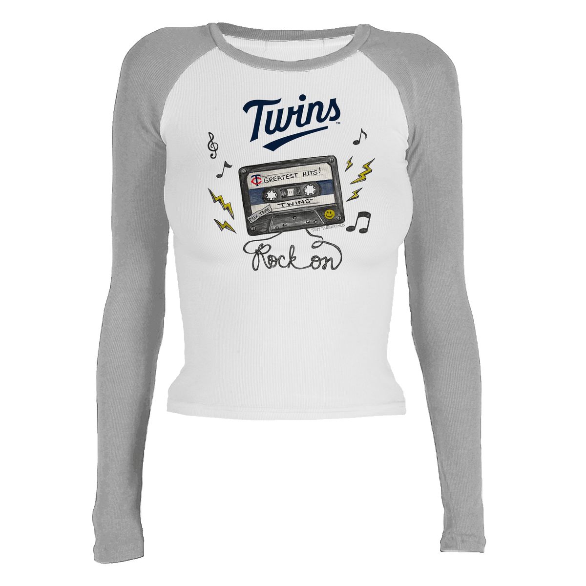 Minnesota Twins Mixtape Roxy Raglan Long Sleeve