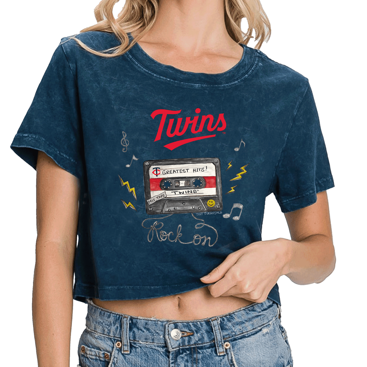 Minnesota Twins Mixtape Vintage Crop Tee