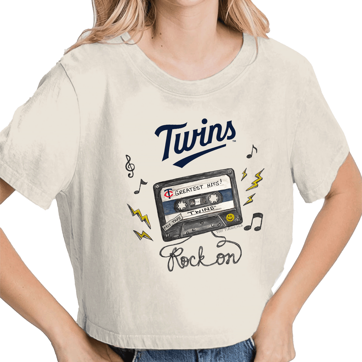Minnesota Twins Mixtape Vintage Crop Tee