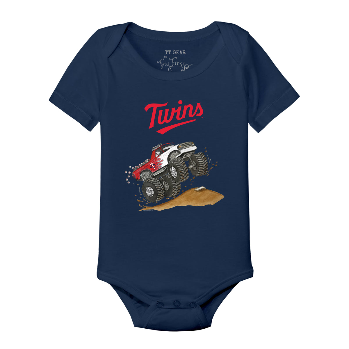 Minnesota Twins Monster Truck Short Sleeve Snapper