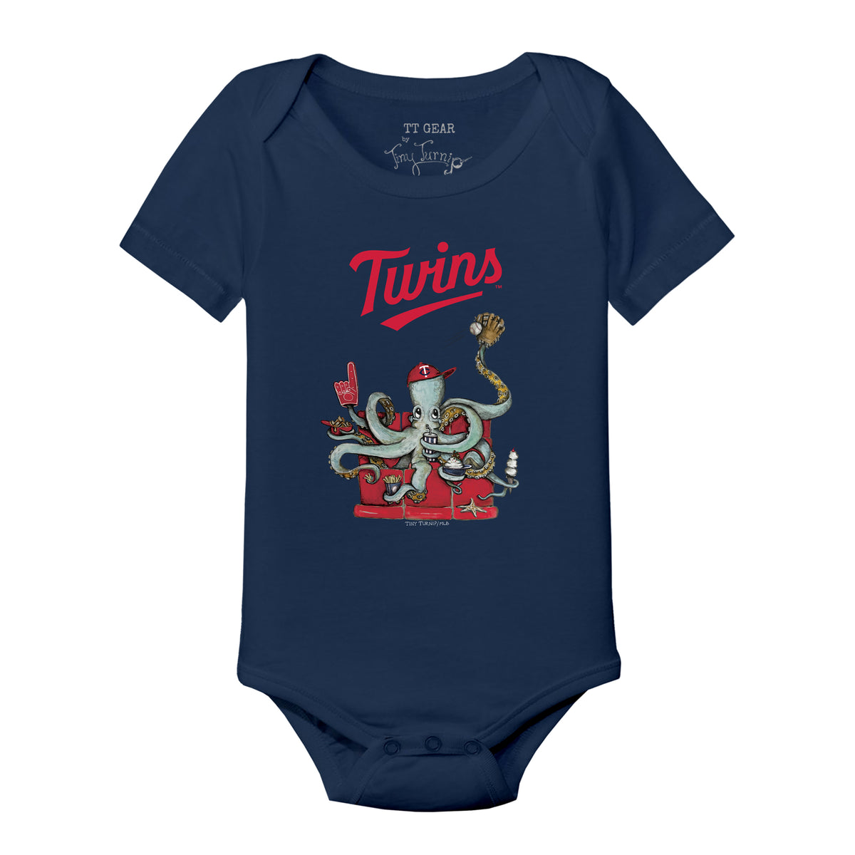 Minnesota Twins Octopus Short Sleeve Snapper