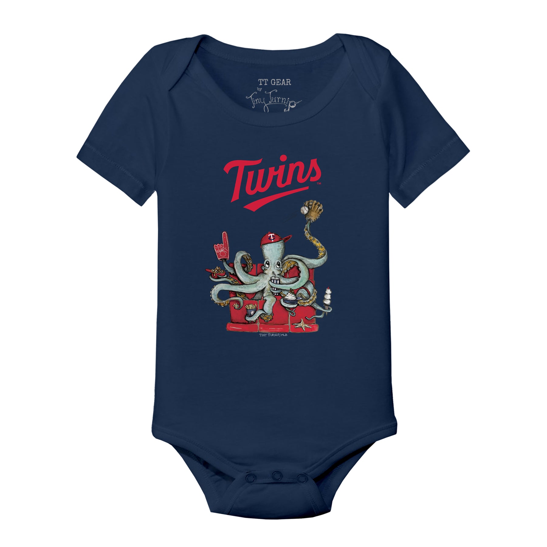 Minnesota Twins Octopus Short Sleeve Snapper