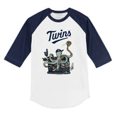 Minnesota Twins Octopus 3/4 Navy Blue Sleeve Raglan