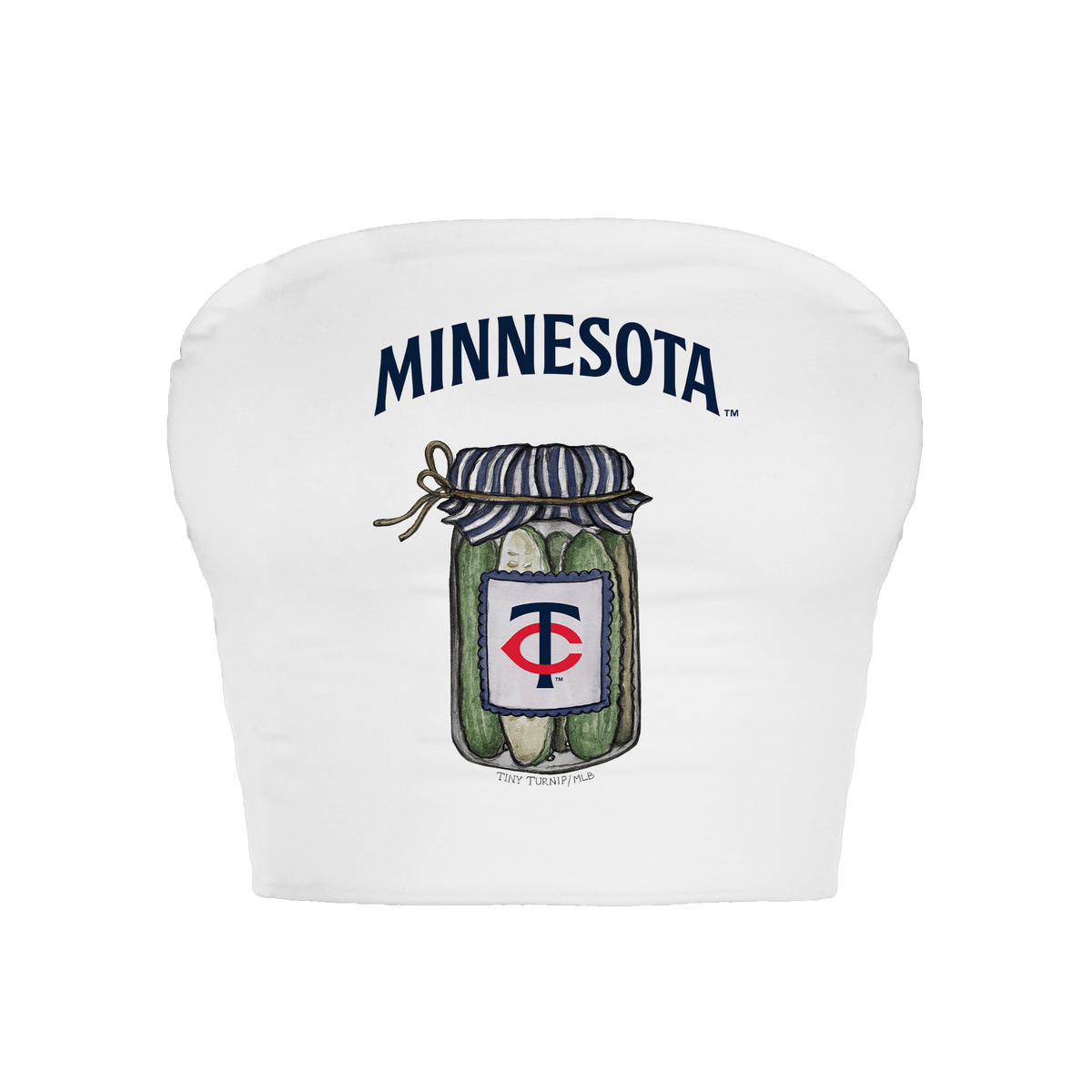 Minnesota Twins Pickle Jar Crop Tube Top