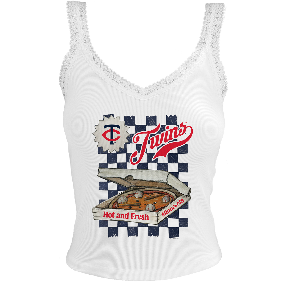 Minnesota Twins Pizza Lace Tank
