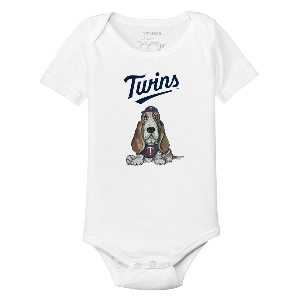 Minnesota Twins Puddy Short Sleeve Snapper - Tiny Turnip