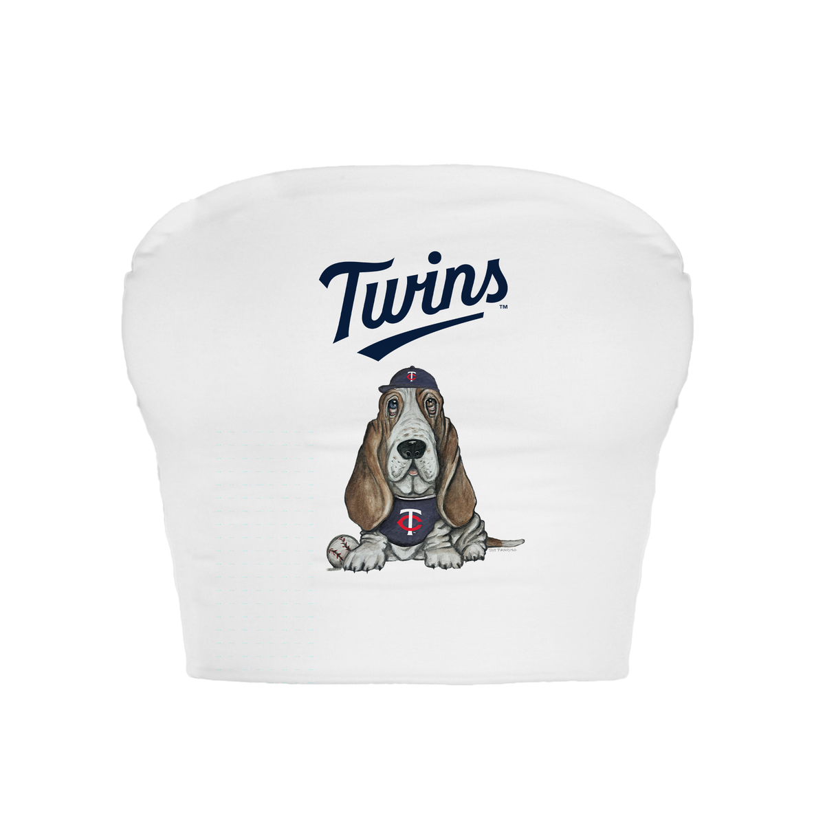 Minnesota Twins Puddy Crop Tube Top - Tiny Turnip
