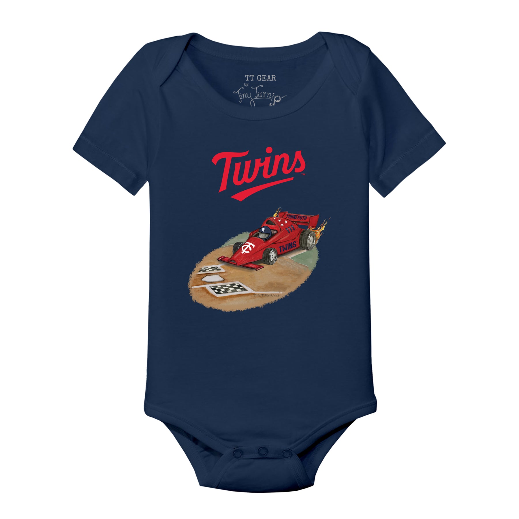 Minnesota Twins Race Car Short Sleeve Snapper