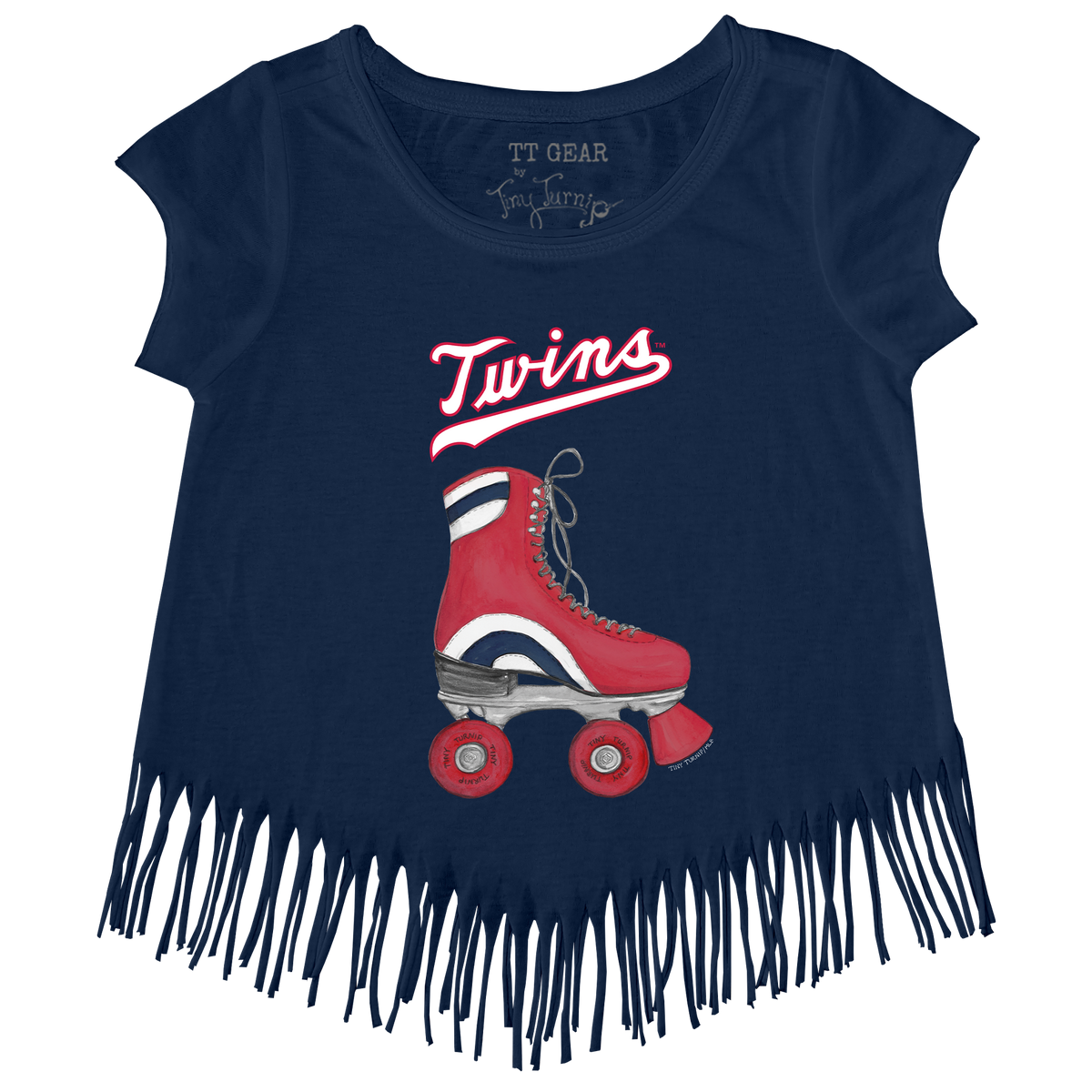 Minnesota Twins Retro Skate Fringe Tee