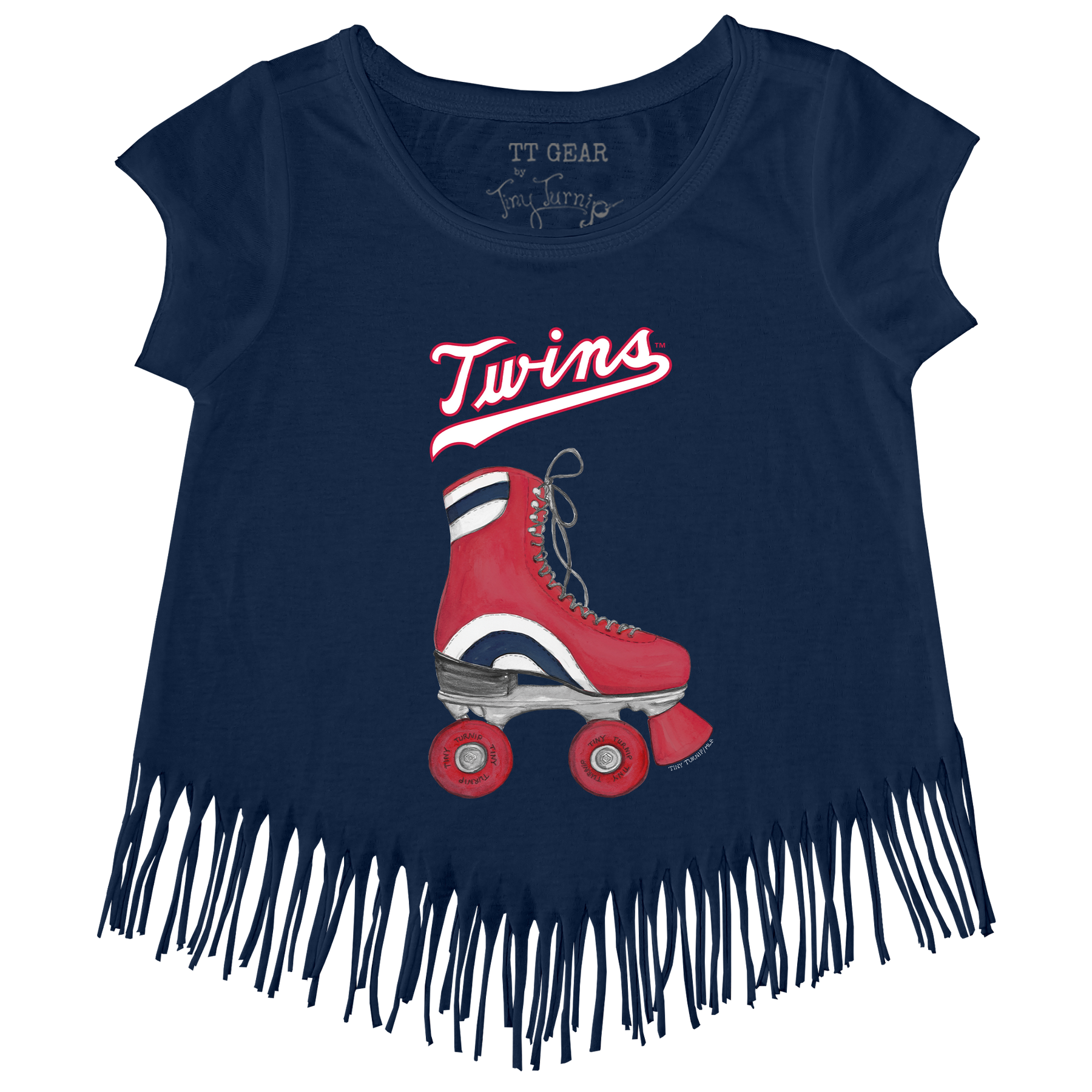 Minnesota Twins Retro Skate Fringe Tee