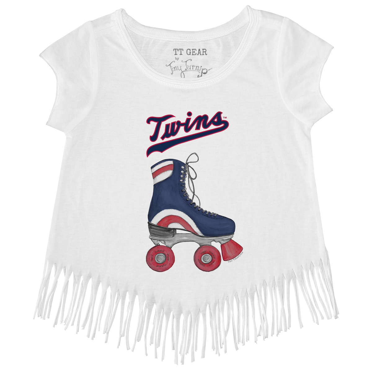 Minnesota Twins Retro Skate Fringe Tee