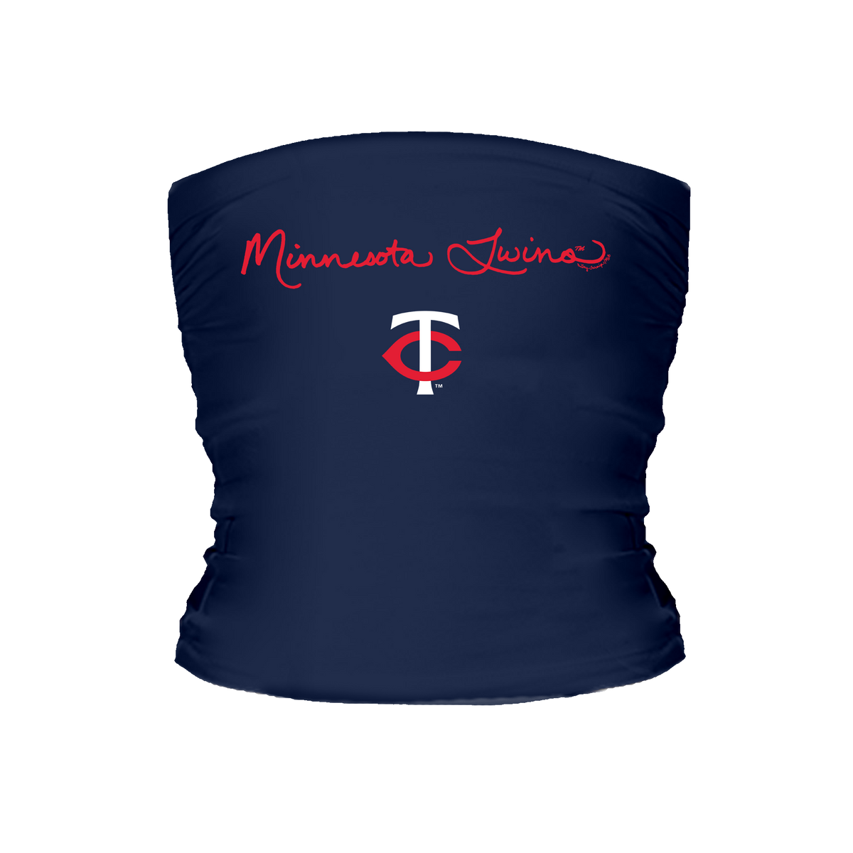 Minnesota Twins Logo Script Tube Top - Tiny Turnip
