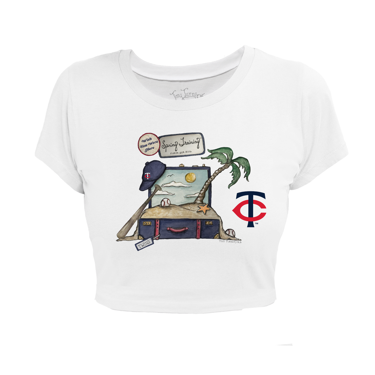 Minnesota Twins Spring Training 2026 Riley Crop Tee - Tiny Turnip