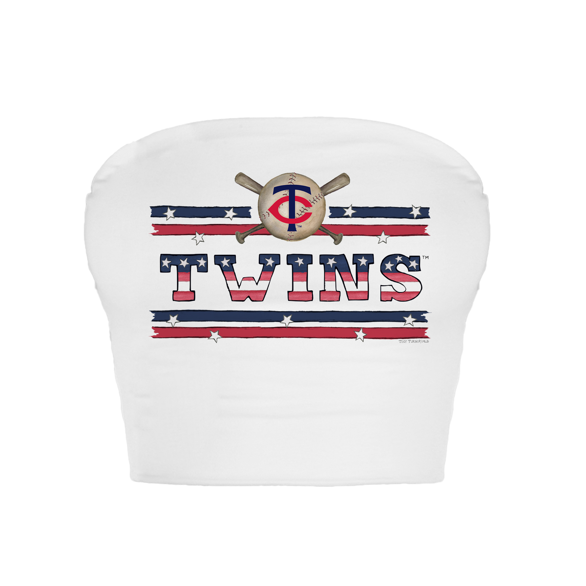 Minnesota Twins Stars and Stripes Crop Tube Top