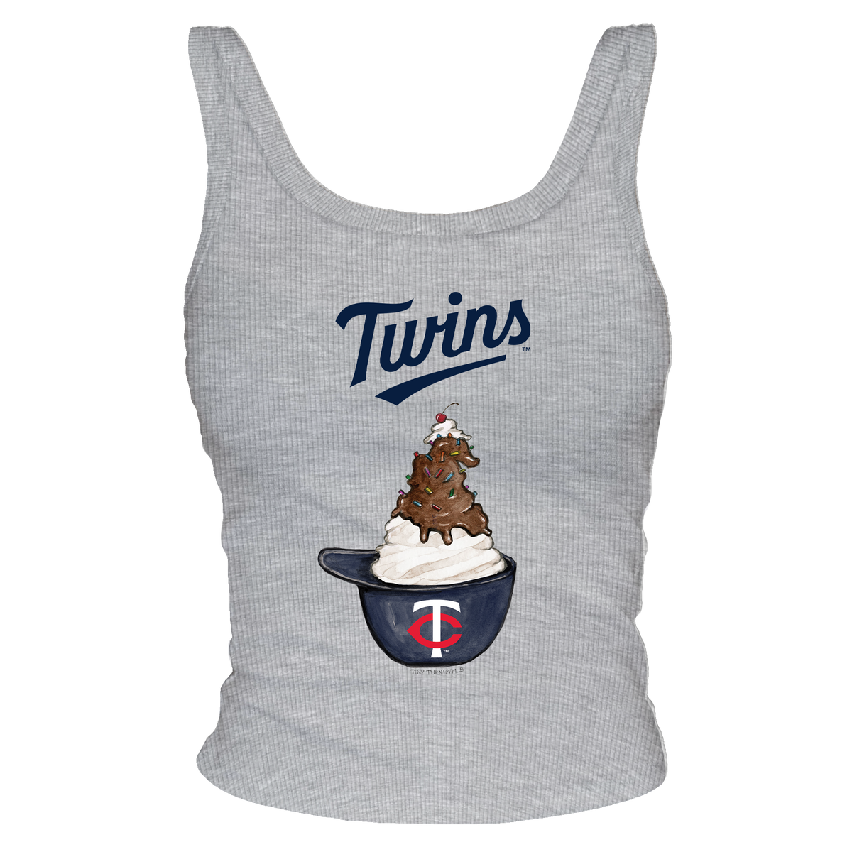 Minnesota Twins Sundae Helmet Ribbed Tank
