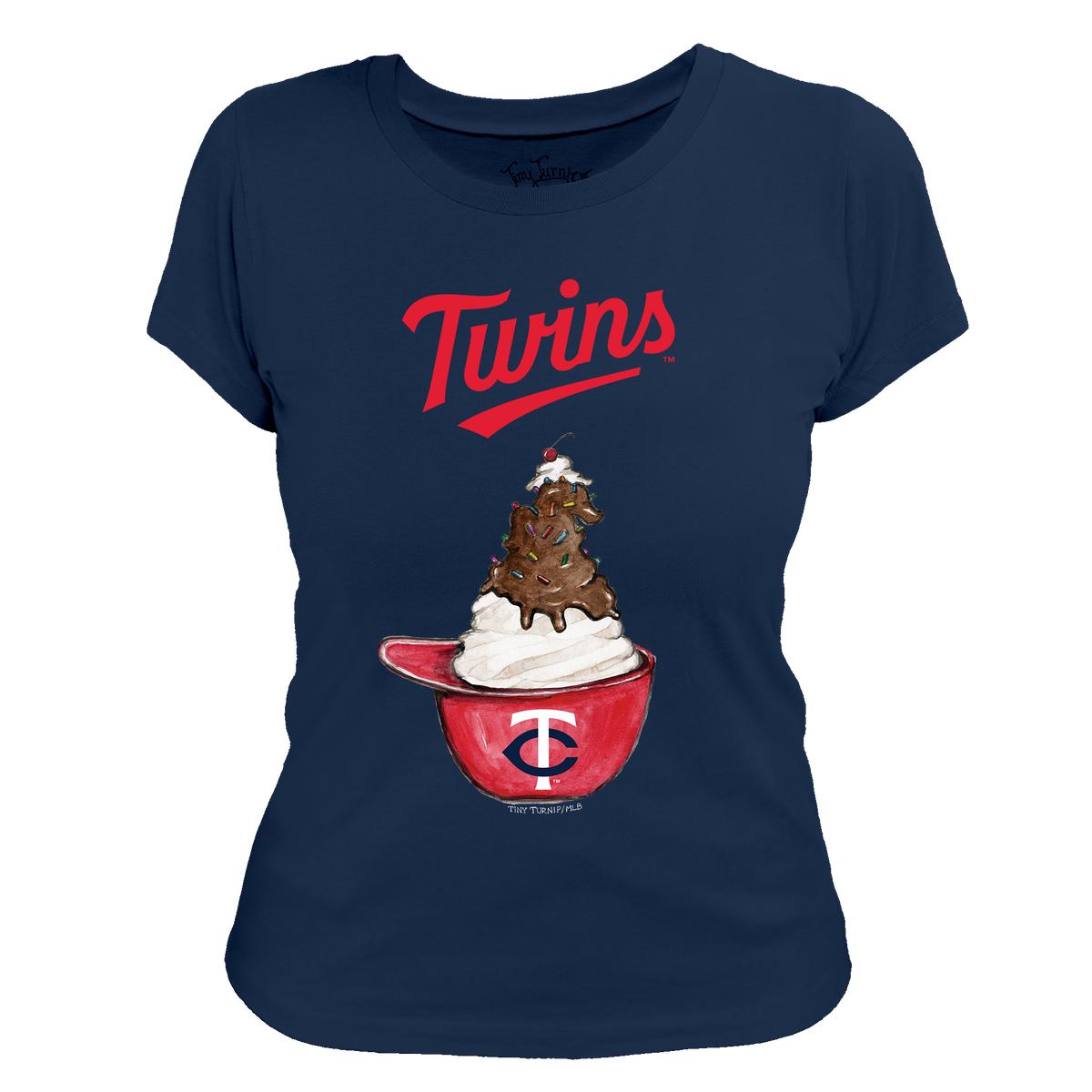 Minnesota Twins Sundae Helmet Women's Tee Shirt