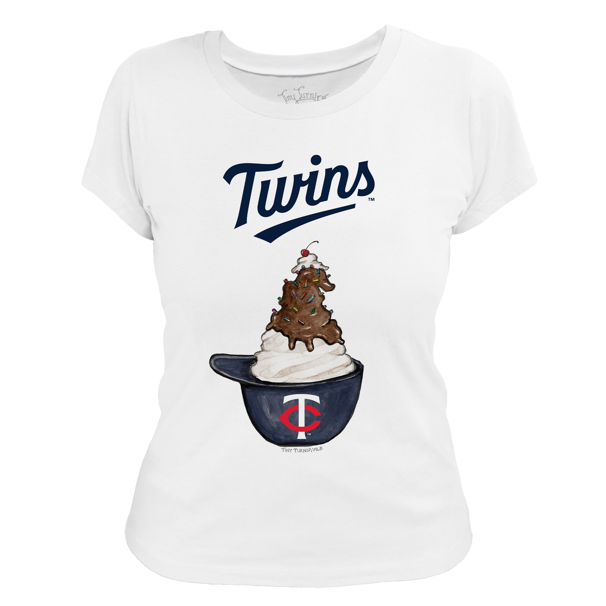 Minnesota Twins Sundae Helmet Women's Tee Shirt