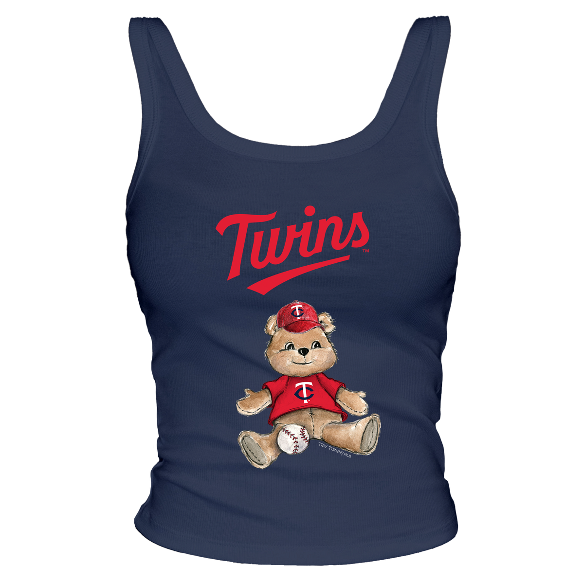 Minnesota Twins Teddy Ribbed Tank - Tiny Turnip