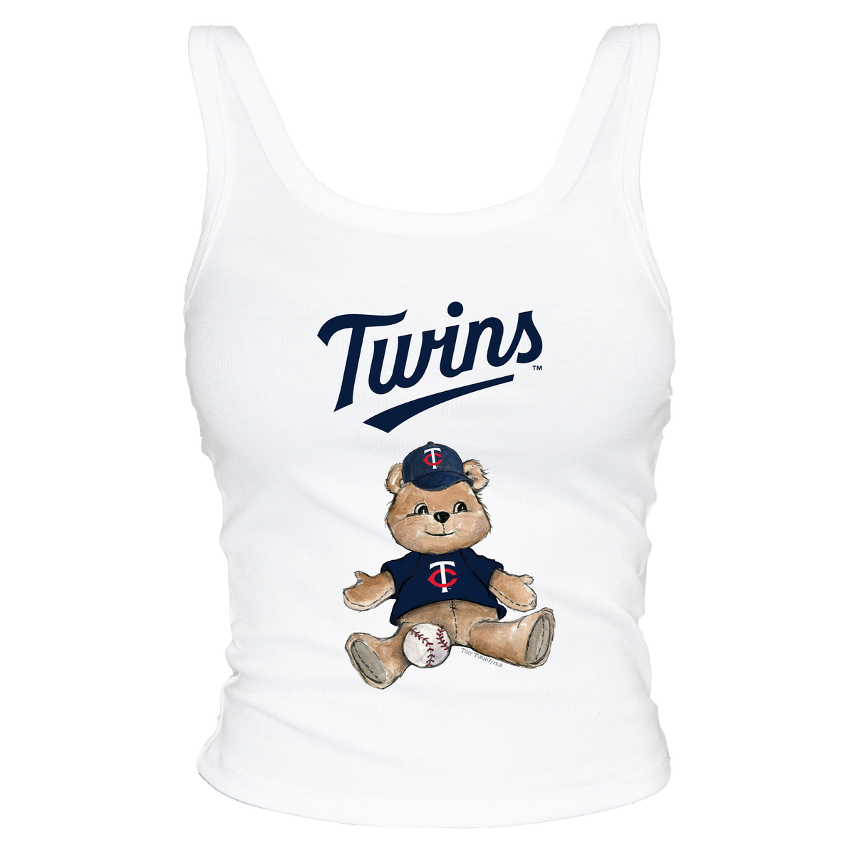 Minnesota Twins Teddy Ribbed Tank - Tiny Turnip