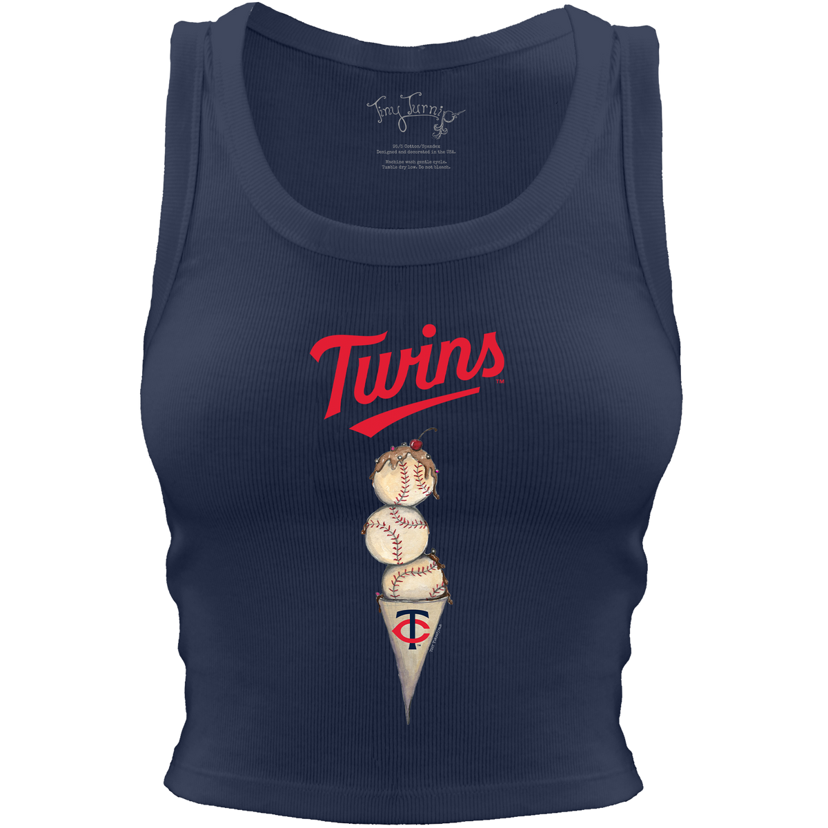 Minnesota Twins Triple Scoop Crop Tank