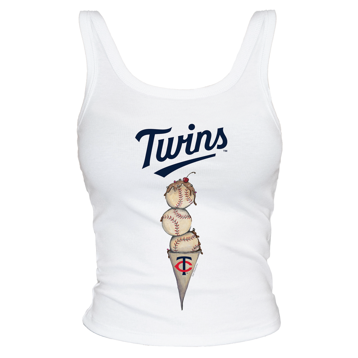 Minnesota Twins Triple Scoop Ribbed Tank